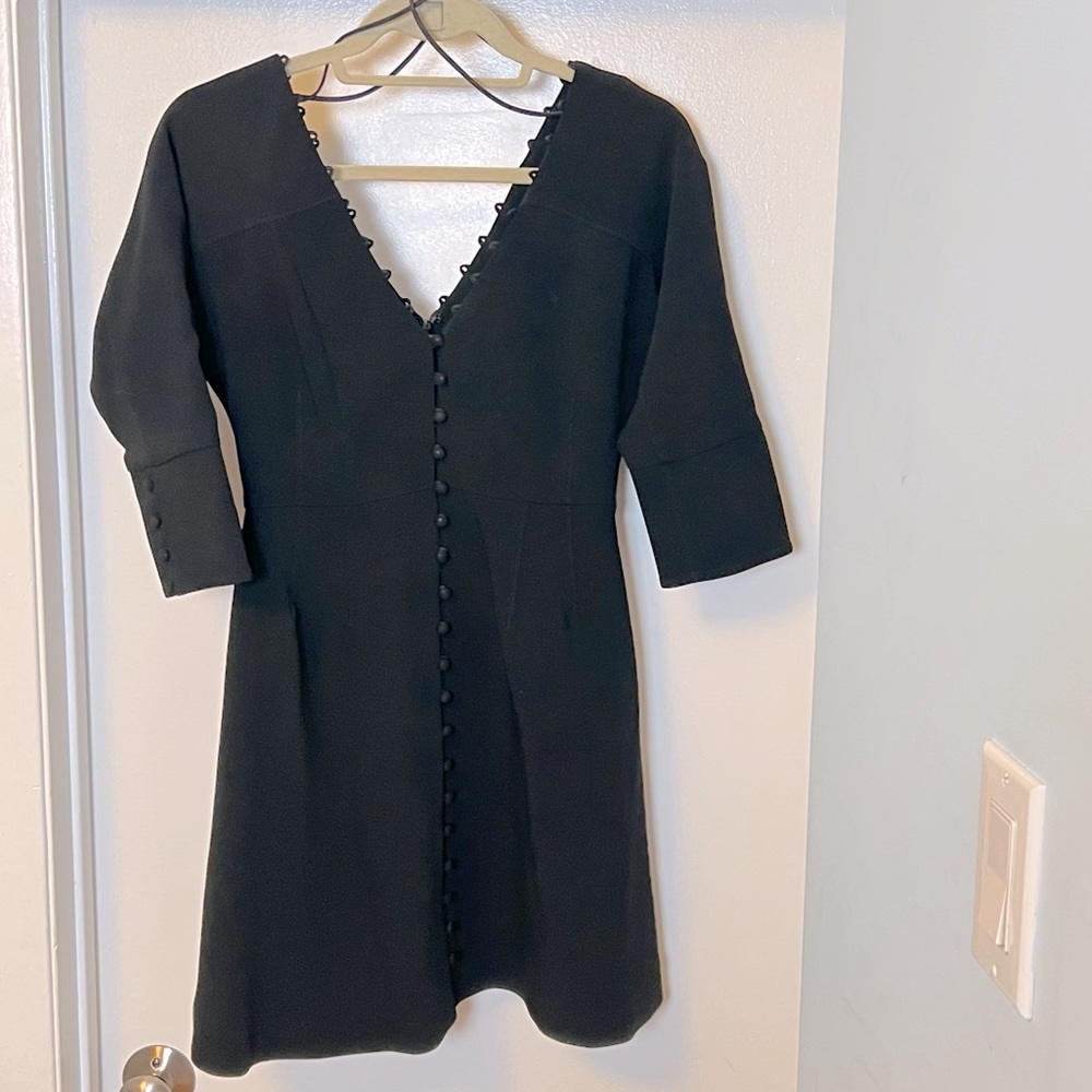 Cinq a Sept black button detail dress